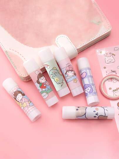 1入組卡通圖案素色膠水