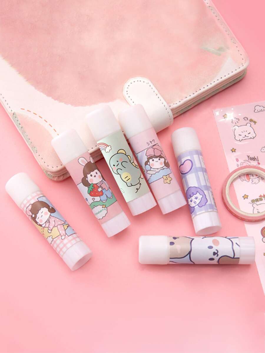 1入組卡通圖案素色膠水