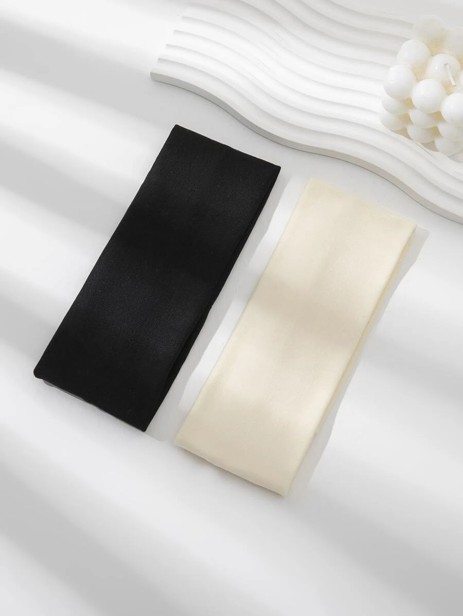 2 chiếc dây buộc tóc chắc chắn để đi học thường ngày - Nhiều màu - Xem 1