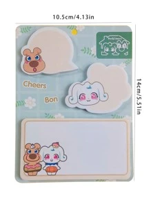 3 CÁI , Hoạt hình Ghi chú dính , Sinh viên Sổ tay , Creative Quảng cáo Văn phòng Màu sắc Ghi chú dính - Nhiều màu - Xem 8