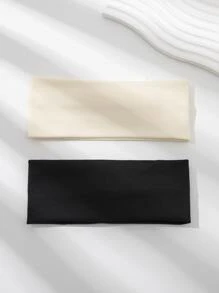 2 chiếc dây buộc tóc chắc chắn để đi học thường ngày - Nhiều màu - Xem 2