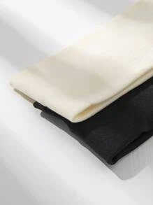 2 chiếc dây buộc tóc chắc chắn để đi học thường ngày - Nhiều màu - Xem 3