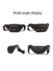 1 件新款儿童腰包适合女孩男孩休闲胸包儿童包钱包宝宝拉链腰包腰包钱包