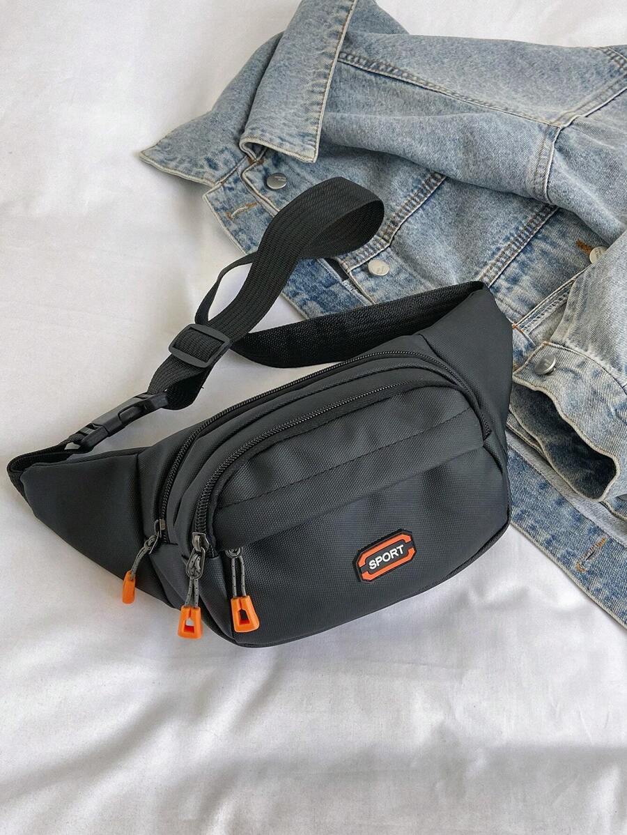 1 件新款儿童腰包适合女孩男孩休闲胸包儿童包钱包宝宝拉链腰包腰包钱包