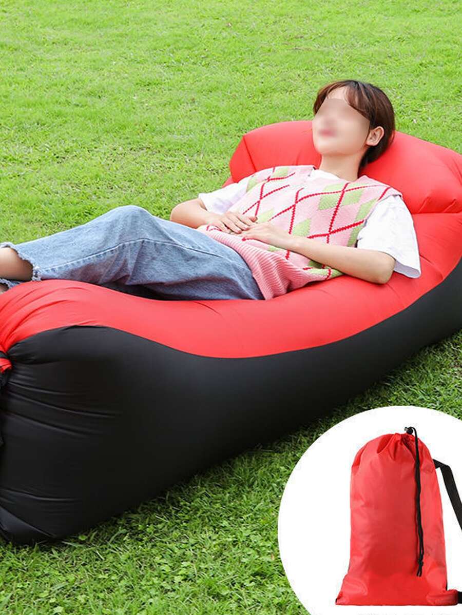 1入組便攜充氣沙發 - 紅色 - 查看 1