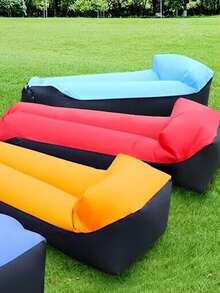 1入組便攜充氣沙發 - 紅色 - 查看 6