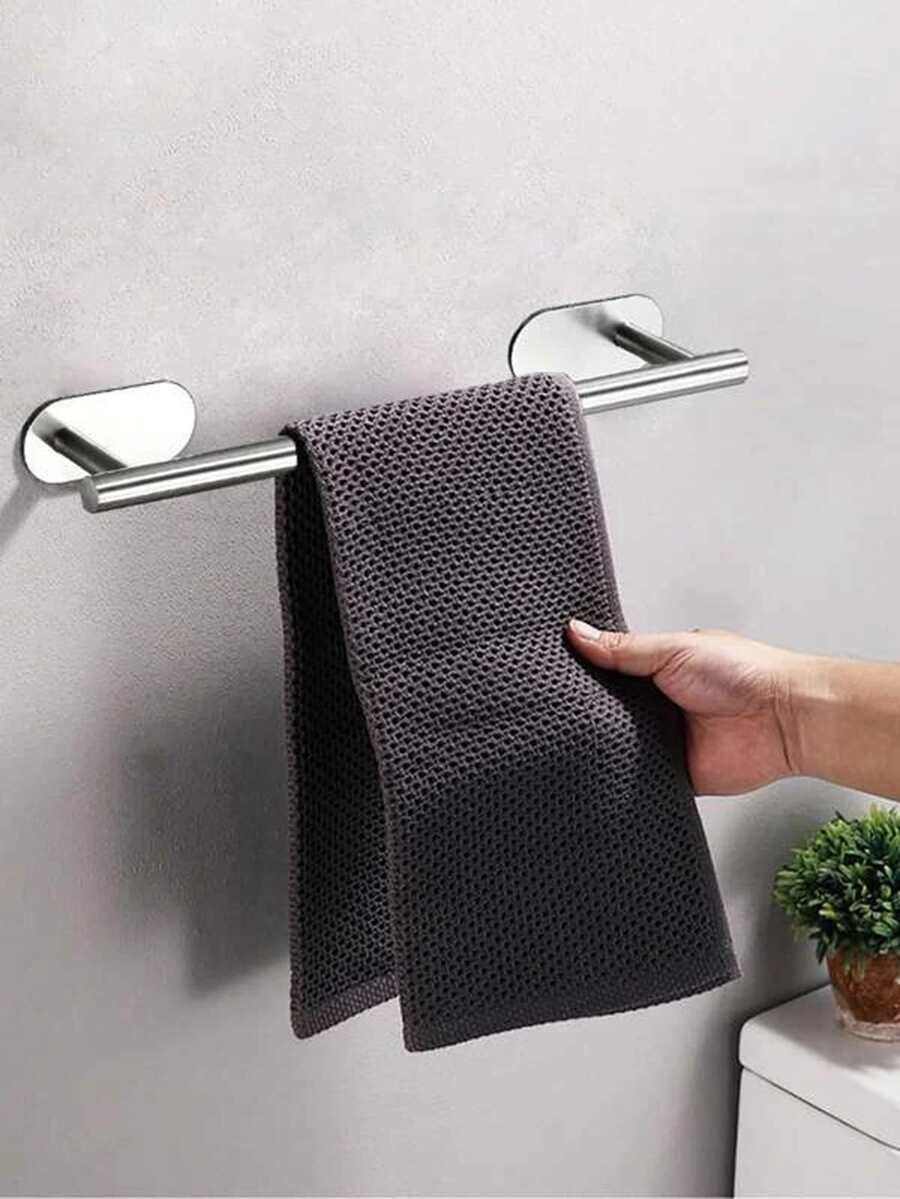 1入組不銹鋼毛巾架 - 銀色 - 查看 1