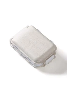 1pc Grey 3-Layer Medicine Box
