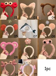 1 Miếng Hoạt hình Trang trí tai Dây buộc tóc Dễ thương - Nhiều màu - Xem 2