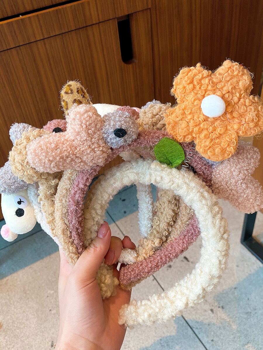 1 Miếng Hoạt hình Trang trí tai Dây buộc tóc Dễ thương - Nhiều màu - Xem 1