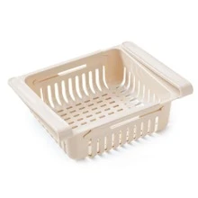 1pc Refrigerator Hanging Storage Basket - Apricot - View 1