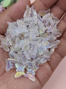 20pcs/set Butterfly Design DIY Bead - White - View 2