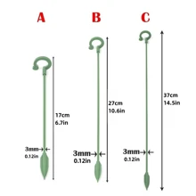 3/5/10/20pcs Plant Support Stake, Green Plant Garden Trellis Climbing Frame - Green - View 6