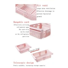 1pc Refrigerator Hanging Storage Basket - Apricot - View 5