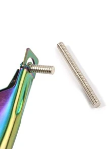 klimonla 50pcs Magnets Sizer For Length Measure For Acrylic Nails Cylindrical Strong Magnetic Multifunction Manicure Lodestone,Nail Supplies,Nail Tools,Nail Art Tools,Back To School,Nails,Nail Tools For Press On Nails - Silver - View 5