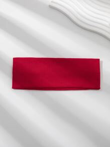 1 pezzo Fascia elastica lavorata a maglia in stile casual per yoga, sport all'aperto e uso quotidiano, fascia per capelli da palestra, turbante, fascia antisudore, accessori per la scuola e il college, accessori per capelli autunnali e invernali per le donne, per vacanze, sciarpa elegante, bandana morbida per donna