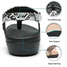 Womens Arch Support Sandals Orthotic Back Strap Thong Sandals - White - View 4