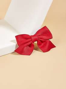 1pc Pet Bowknot Hair Clip, Can Be Paired With Clothes, Used As Decorative Headwear - Red - View 1