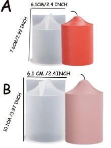 1pc Solid Color Candle Mold