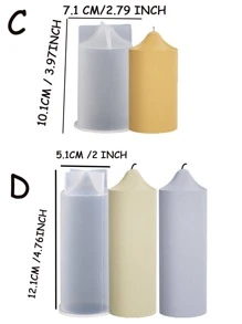 1pc Solid Color Candle Mold