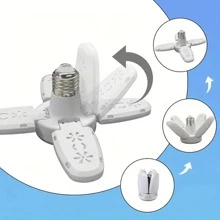 1pc Plastic LED Bulb, Modernist Adjustable LED Light Bulb For Household - White - View 1