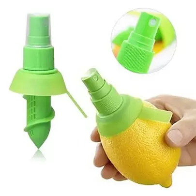 1pc, Mini Fruit Juicer Sprayer, Manual Fruit Juicer With Sprayer, Green Plastic Lemon Juicer, Manual Orange Juicer, Orange Sprayer, Creative Lemon Juicer, Kitchen Tools, Kitchen Gadgets
