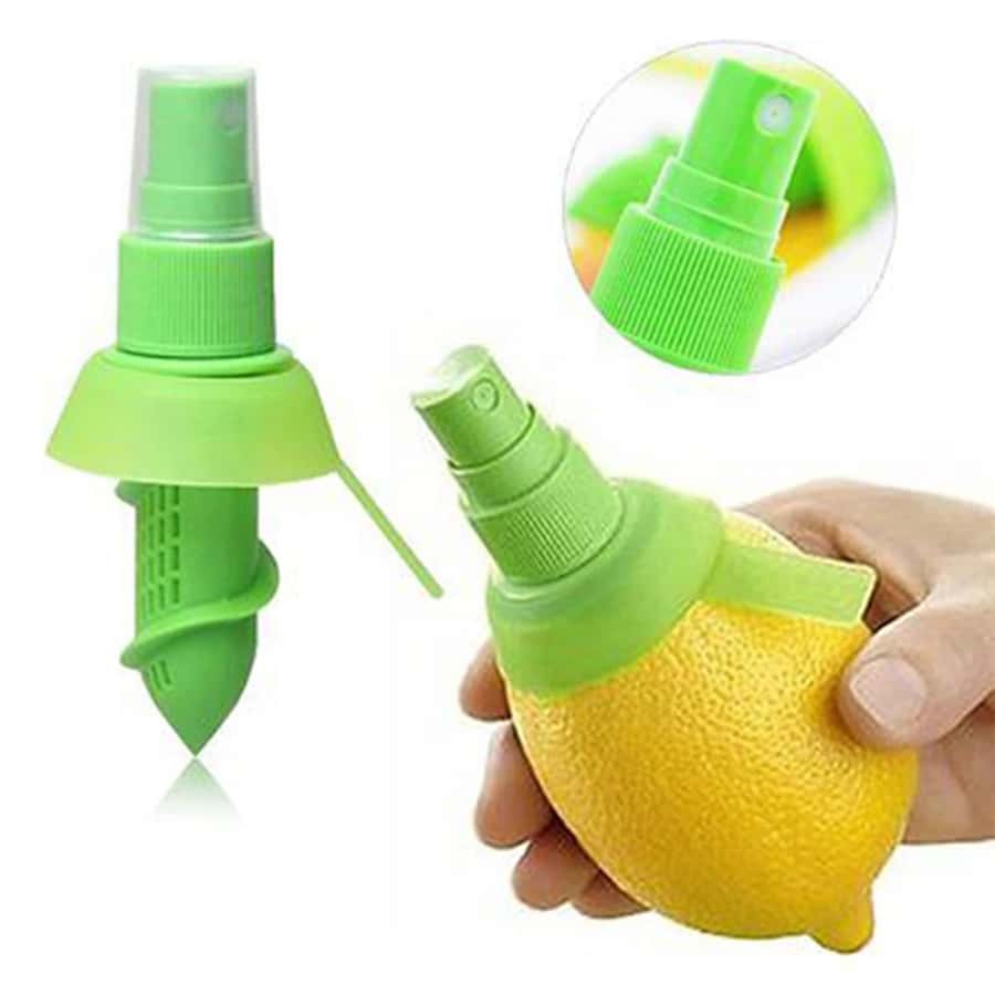 1pc, Mini Fruit Juicer Sprayer, Manual Fruit Juicer With Sprayer, Green Plastic Lemon Juicer, Manual Orange Juicer, Orange Sprayer, Creative Lemon Juicer, Kitchen Tools, Kitchen Gadgets