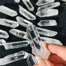 50g/100g Tinh thể thạch anh trong suốt tự nhiên Pha lê thạch anh trong suốt Pha lê đứng tự do, Tinh thể số lượng lớn không hoàn hảo Tinh thể thạch anh trắng Trụ cột Điểm chữa bệnh Trang trí nhà cửa. - tinh thể đơn tinh thể màu trắng - Xem 7