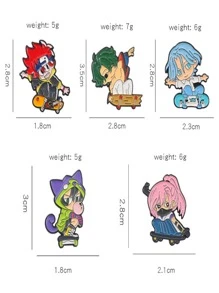 Anime colección esmalte pines Set costumbre con dibujos animados icono Broche con solapa distintivo