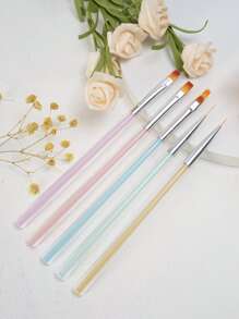 Beautizon Nailartlab 5支/包美甲笔，适用于美甲沙龙 - 彩色 - 查看 1