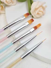 Beautizon Nailartlab 5支/包美甲笔，适用于美甲沙龙 - 彩色 - 查看 2