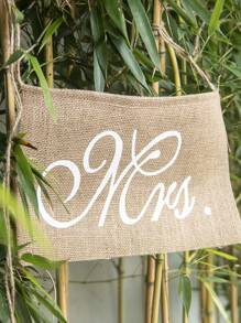 2pcs Wedding Banner Flag - Khaki - View 5
