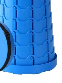 1 st bärbar hopfällbar campingpall - Blå - Visa 5