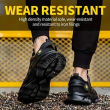 No Tie Knit Work Shoes - Gold - View 6