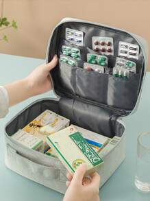 2 PCS Bolsa Médica Portátil de Viagem para Viagens de Negócios Bolsa de Medicamentos Grande e Pequena para Primeiros Socorros de Emergência ao Ar Livre Bolsa de Armazenamento de Medicamentos Domésticos (A Posição do Padrão do Logotipo é Colocada Aleatoriamente) Bolsa de Medicamentos Bolsa de Armazenamento de Medicamentos Organizador de Medicamentos Kit de Primeiros Socorros Bolsa de Primeiros Socorros Acessórios de Viagem Organizador de Viagem Itens Essenciais de Viagem Coisas de Viagem Bolsa de Viagem Férias Universitárias Cruzeiro Itens Essenciais de Férias de Verão para Acampamento ao Ar Livre Caminhada Caça