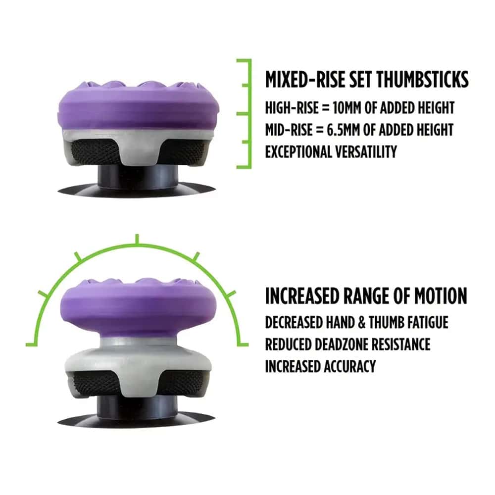 Controller Joystick Cap, FPS Gaming High Dome Cap, Silicone Protective Gaming Button Cap