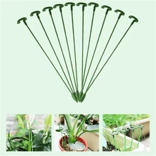 3/5/10/20pcs Plant Support Stake, Green Plant Garden Trellis Climbing Frame - Green - View 7