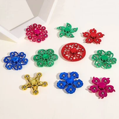 1個手指旋轉玩具,課堂獎品生日回禮（隨機顏色）