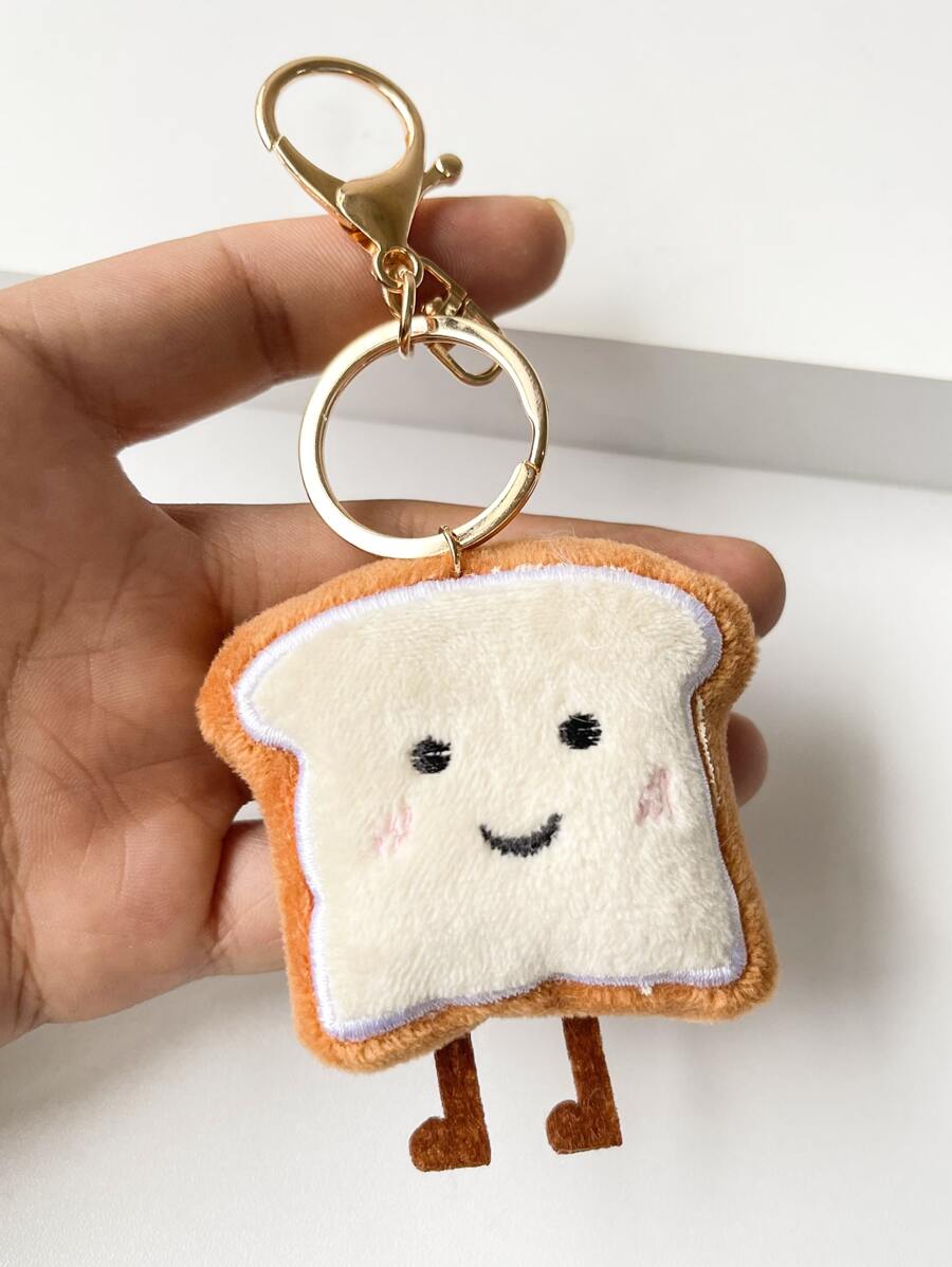 Toast Design Keychain SHEIN UK