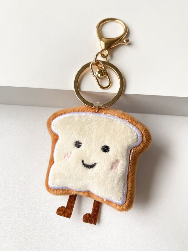 Süßer Toast Design Schlüsselanhänger Auto Accessoires Taschenbehang Schul Cartoon