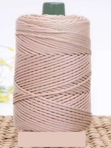 1roll Solid Color DIY Yarn - Coral Pink - View 1