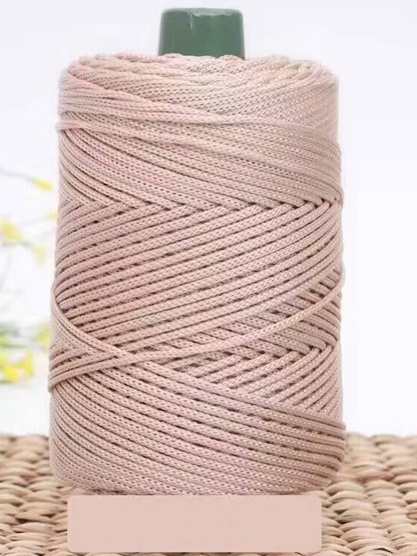 1roll Solid Color DIY Yarn - Coral Pink - View 1