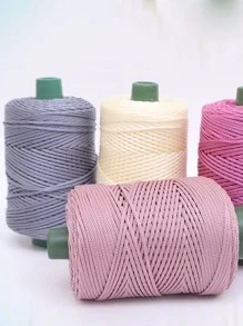 1roll Solid Color DIY Yarn - Coral Pink - View 3