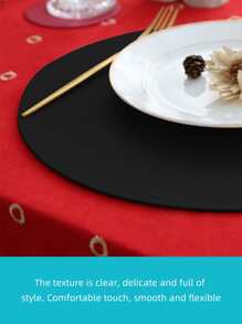 4 pièces Dessous de plat ronds asymétriques de style nordique créatifs, imperméables, anti-huile, isolants thermiques et antidérapants