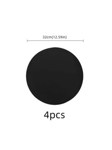 4 pièces Dessous de plat ronds asymétriques de style nordique créatifs, imperméables, anti-huile, isolants thermiques et antidérapants