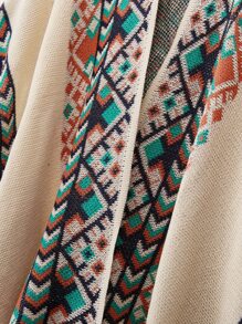 1 pieza de Capa Chal Borlas Boho para mujeres Accesorios de viaje para vacación invierno - Multicolor - Ver 5