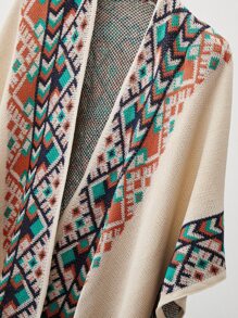 1 pieza de Capa Chal Borlas Boho para mujeres Accesorios de viaje para vacación invierno - Multicolor - Ver 3