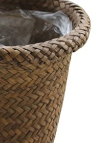 1入組編織防水花盆 - 棕色 - 查看 3