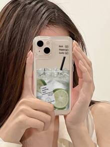 Vỏ điện thoại trong suốt hoa văn vôi - Nhiều màu - Xem 2