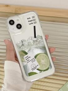 Vỏ điện thoại trong suốt hoa văn vôi - Nhiều màu - Xem 3